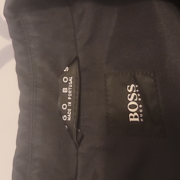 Hugo Boss Men's Black Lined Fall Raincoat Size M - Picture 2 of 6